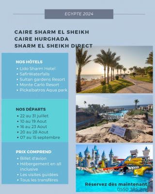 Sharm El cheikh Caire Hurghada 