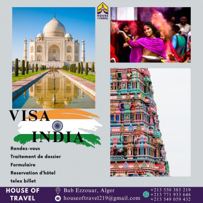 حجوزات-و-تأشيرة-visa-inde-باب-الزوار-الجزائر