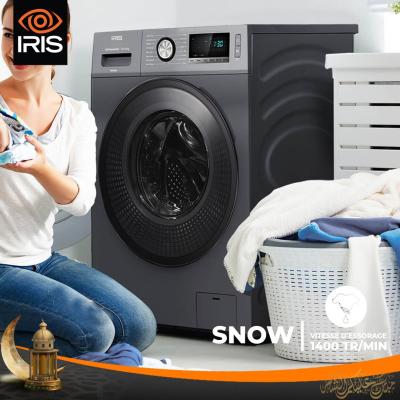 IRIS LAVE LINGE SNOW 10.5 KG NOIR