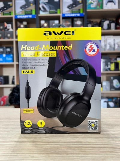 CASQUE AWEI GM6 AVEC FIL