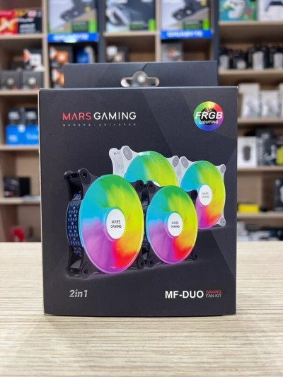 PACK 2X FAN MARS GAMING MFDUO BLACK