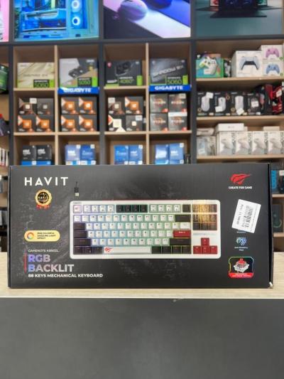 CLAVIER GAMING HAVIT KB902L MECANIQUE RGB (RED SWITCH ) HOT SWAP
