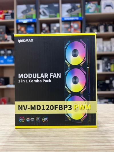 PACK 3XFAN RAIDMAX NVMD120FB BLACK