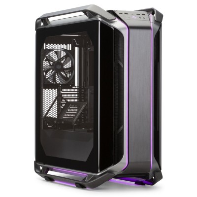  Boitier Cooler Master E-ATX, verre incurvé, ARGB, Refroidissement Liquide
