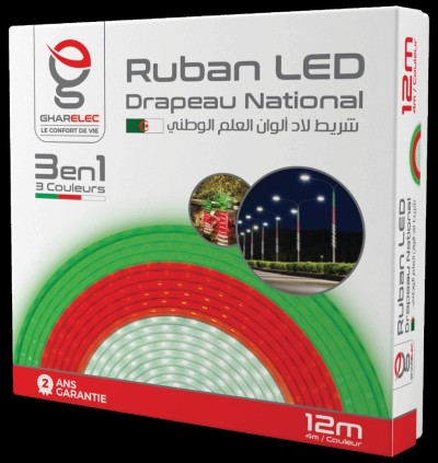 RUBAN LED DRAPEAU NATIONAL ALGERIEN 
