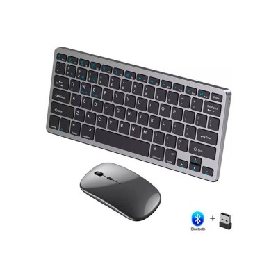 Pack Clavier + Souris sans Fil & Bluetooth Weibo WB-8077 | 2.4G & BT 5.0