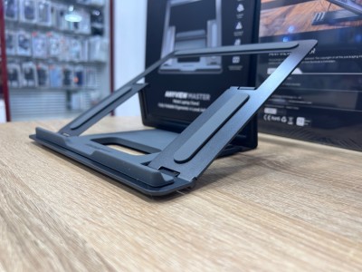 Support pour ordinateur portable en métal entièrement pliable et ergonomique à 4 niveaux