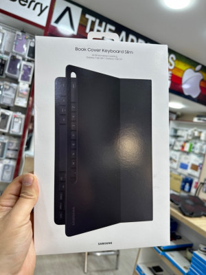 Pochette clavier Galaxy Tab S8+ / S7 FE / S7+ Book Cover Keyboard Slim, Black