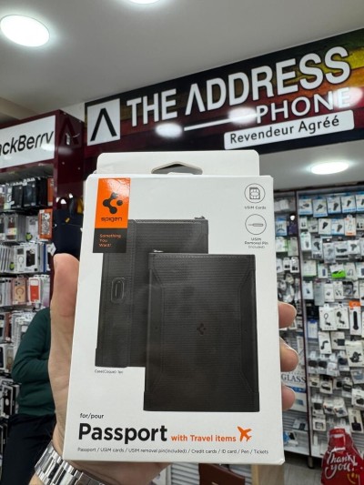 portefeuille pour passeport spigen