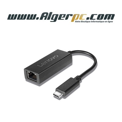 Adaptateur convertisseur Lenovo ThinkPad USB type C vers RJ45 noir