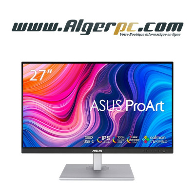 Ecran Asus ProArt PA278CV 27 Pouces 2K (QHD)/Dalle IPS 16:9eme/5ms/HDMI/DisplayPort/USB-C