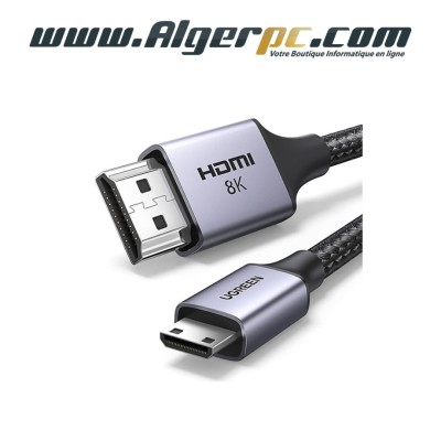 Cable UGREEN Mini HDMI 2.1 vers HDMI 8K 2M