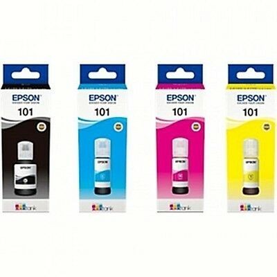 Bouteille d'encre Epson Ecotank 101 originales en pack