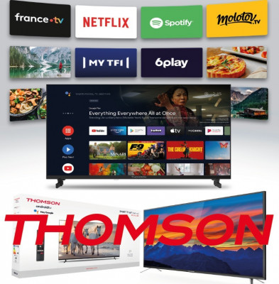 Televiseur Thomson listes Smart/LED HD/FHD/4K (UHD) Wifi/Bluetooth/Android HDMI/USB