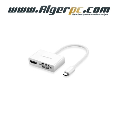 Adaptateur Convertisseur UGREEN USB C Vers HDMI + VGA