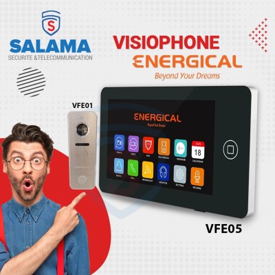 kit Visiophone Energical 4 Fils Ref VEF03- Sonnette 4 fils REF VEF01