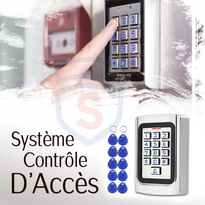 Digicode de porte Rfid Métal étanche