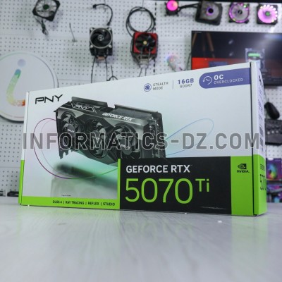 PNY GeForce RTX 5070 Ti 16GB Overclocked Triple Fan GPU