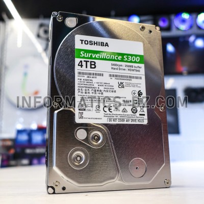 Toshiba Surveillance S300 HDD - 2TB, 4TB, 6TB, 8TB