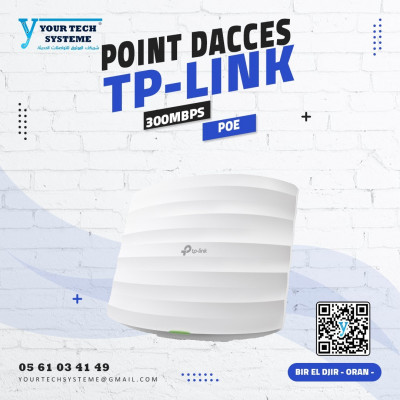 reseau-connexion-point-dacces-wifi-tp-link-eap115300mbps-poe-plafonnier-bir-el-djir-oran-algerie