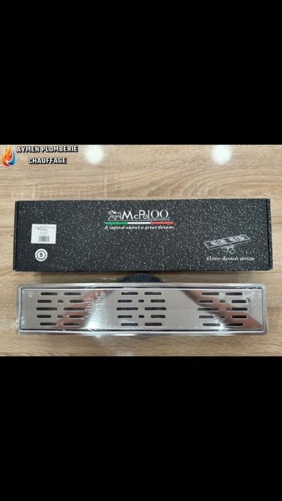 CANIVEAU DE DOUCHE INOX 50X10 MC POLO