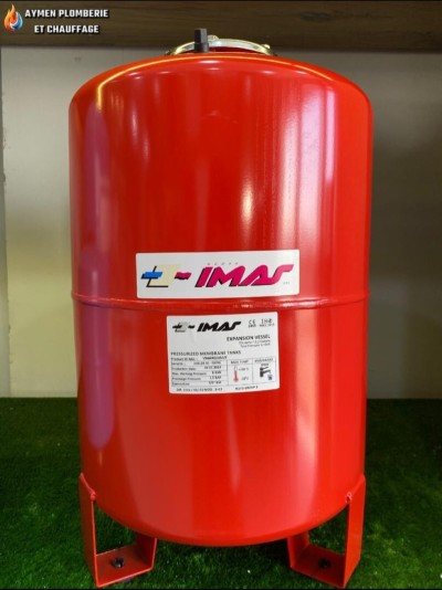 VASE D'EXPANSION chauffage 50L ROUGE IMAS