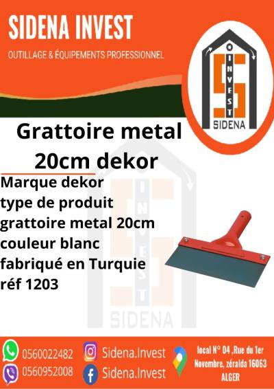 Grattoir Metal 20cm DEKOR