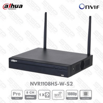 NVR Wi-Fi 8 Channel Compact 1U 1HDD,NVR1108HS-W-S2