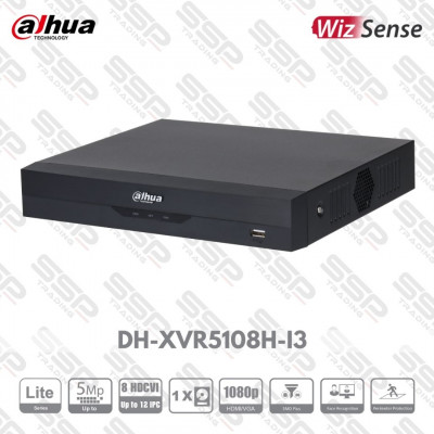 XVR Lite 08 canaux up to 5MP 1 HDD H265 HDMI 1080P DH-XVR5108H-I3 , DH-XVR5108H-I3