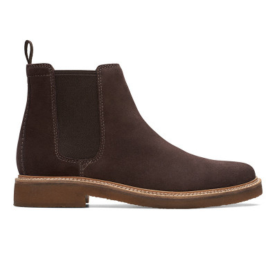 CLARKS Clarkdale Easy Dark Brown Suede