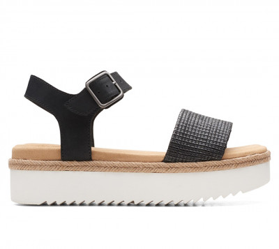 CLARKS Lana Shore Black Combi Lea