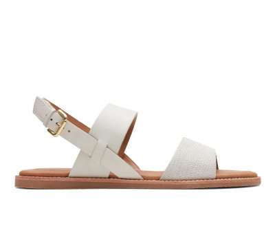 CLARKS Karsea Strap Off White Combi