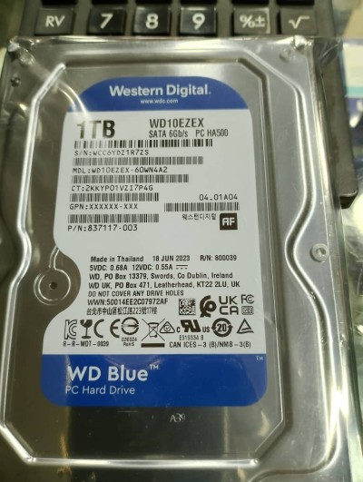 Disque Dur 1TO WD Neuf Jamais utilisé Format 3,5"