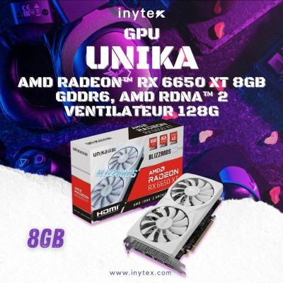 carte-graphique-unika-amd-radeon-rx-6650-xt-8gb-ddr6-rdna-2-ventilateur-128g-bab-ezzouar-alger-algerie