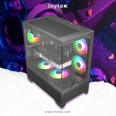 Boitier Nox Fusion Raven avec 5Pcs Fans M31-12cm ARGB + Controlleur 10 sorties Black