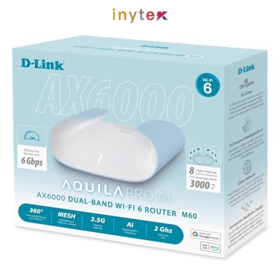 Routeur D-Link AX6000 Wi-Fi 6 Smart Mesh M60