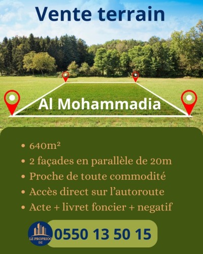 Sell Land Alger Mohammadia