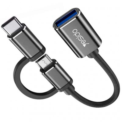 OTG YESIDO GS02 02 EN 1 USB 2.0 TYP C  - GS02 -