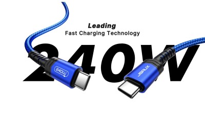 CABLE JOWAY TYPE-C TO TYPE C 240W TC240 100CM