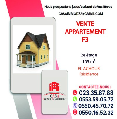 Sell Apartment F4 Alger El achour