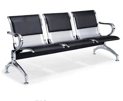 Chaise Triplet Métallique métal et inox avec capitonnag