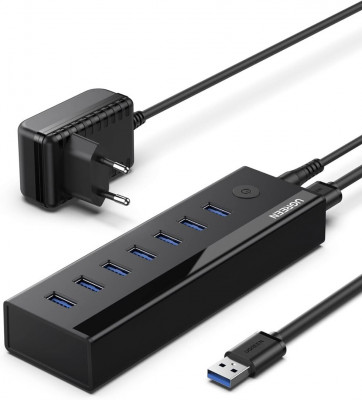 cable-ugreen-data-hub-usb-30-a-7-ports-5gbps-avec-bloc-alimentation-5v-2a-1m-full-compatible-birkhadem-alger-algerie