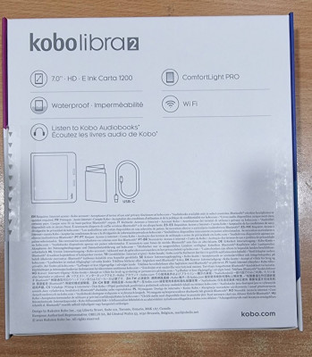 Kobo Libra 2  Liseuse eBook - Écran tactile HD 7" 1680 x 1264 - Étanche IPX8 - 32 Go - Lecture portrait/paysage - Wi-Fi/Bluetooth - USB-C