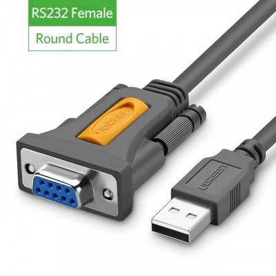 Ugreen USB vers RS232 Port COM Série PDA 9 DB9 Pin RS-232 Femelle 