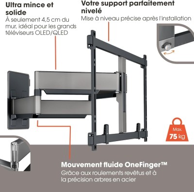 Vogel's Elite 5855 Ultra Fort Support TV pivotant 120 Jusqu'à 100" & 75 KG  VESA 600x400