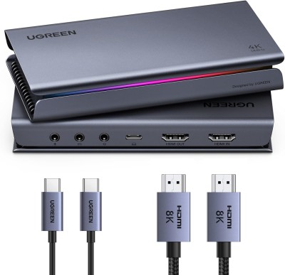 UGREEN 4K 144Hz Carte Acquisition Vidéo HDMI 2.1 USB 3.2 Gen 2 Enregis 4K 144Hz en Streaming  Sortie