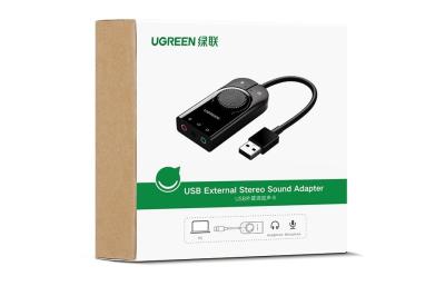 Ugreen carte son externe USB 3.5mm adaptateur Audio pour Microphone, ordinateur portable PS4 ...