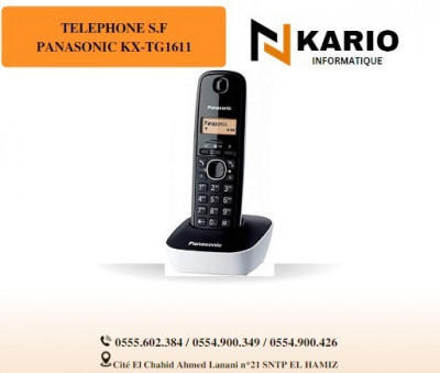 Téléphone sans-fil Numérique Double combine LCD Panasonic KX-TG1612 DECT -  Prix en Algérie