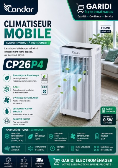 مكيفات-الهواء-climatiseur-mobile-condor-cp26p4-جسر-قسنطينة-الجزائر