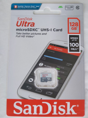 CARTE MEMOIRE SANDISK ULTRA MICRO SD Class 10 128GB 100 MB/S